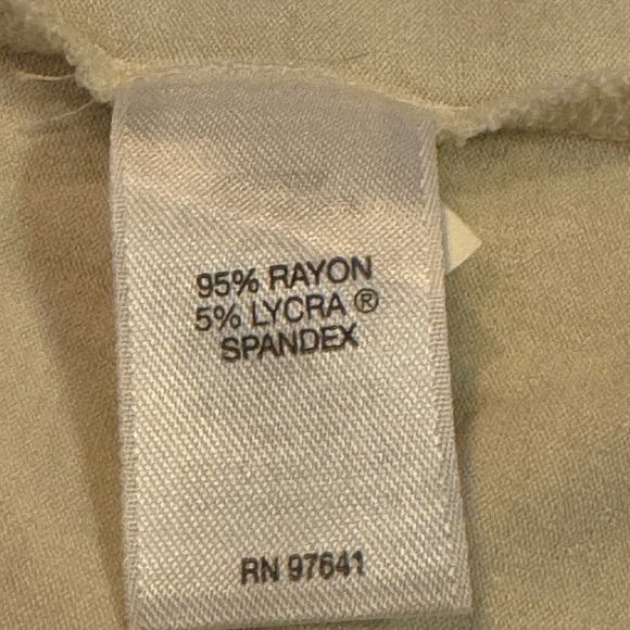 J. Jill Cream Pleated Long Sleeve Blouse - Picture 5 of 6